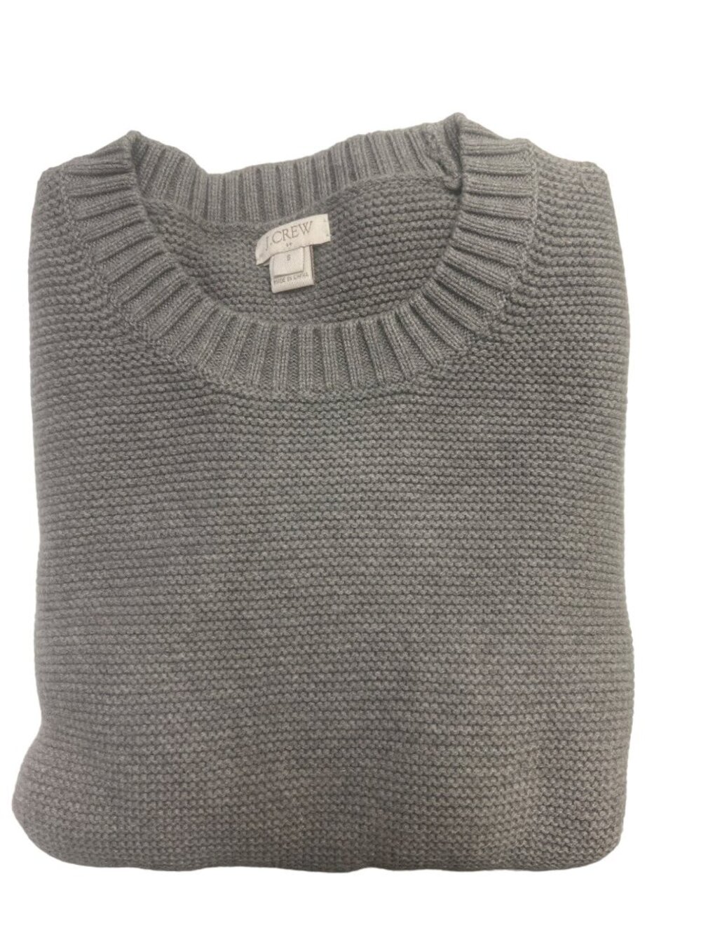 J.Crew Factory Grey Crewneck Sweater Soft Knit